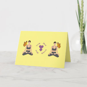 Tarjeta La serenidad, la serenidad, el amor al yoga person