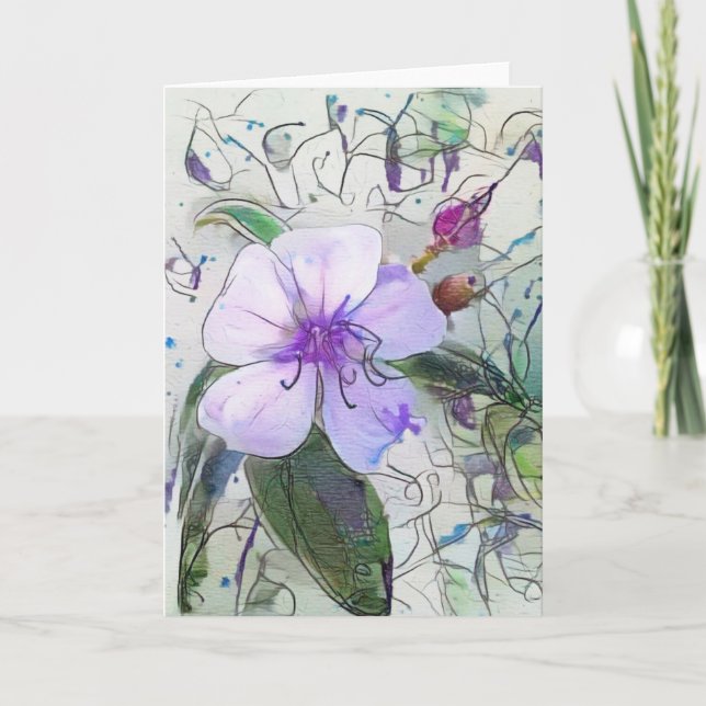 Tarjeta La serie Squiggly - Púrpura (Anverso)