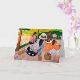 Tarjeta La Siesta Paul Gauguin