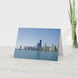 Tarjeta La silueta de Chicago