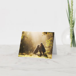 Tarjeta La simpatía del mejor amigo del hombre