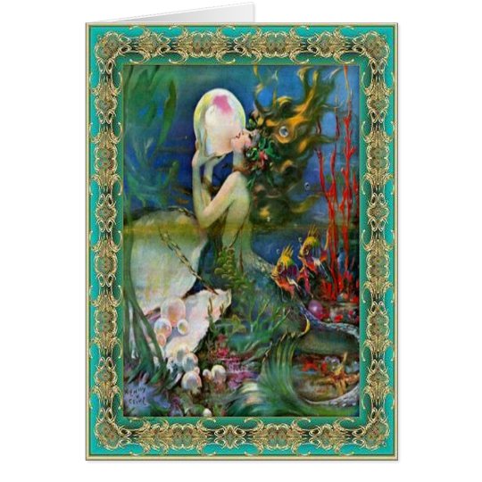 Tarjeta La sirena de la perla