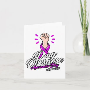 Tarjeta La Sobredosis No Discrimina - Avisos De Sobredosis