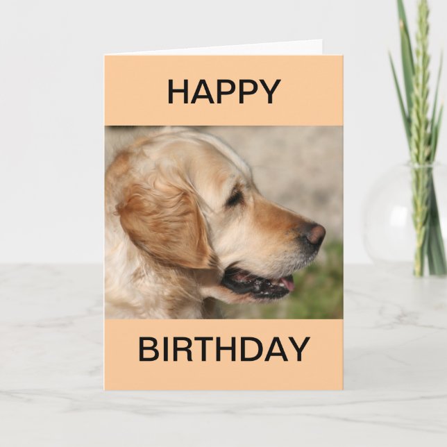 Tarjeta La sonrisa de un labrador (Anverso)