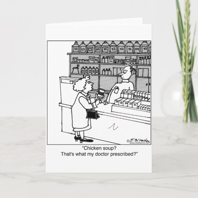 Tarjeta ¿La Sopa De Pollo Es Mi Receta? (Anverso)