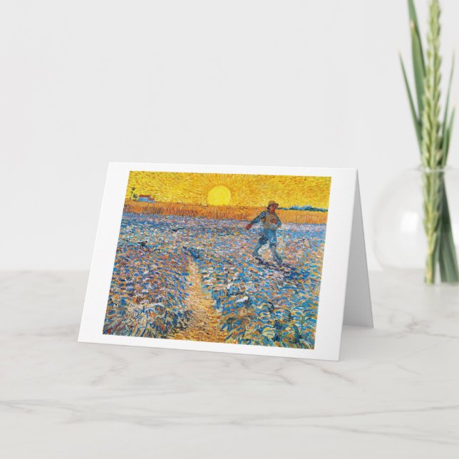 Tarjeta La Sower, Van Gogh (Anverso)