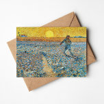 Tarjeta La Sower | Vincent Van Gogh<br><div class="desc">The Sower (1888) por el artista holandés post-impresionista Vincent Van Gogh. El arte original es un aceite sobre lienzo. La escena paisajística muestra a un granjero en un campo abstracto con el sol amarillo brillante en el fondo. Utilice las herramientas de diseño para agregar texto personalizado o personalizar la imagen....</div>