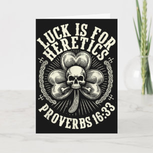 Tarjeta La suerte es para los herejes proverbios 16_33 día