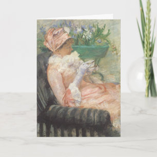 Tarjeta La taza de té de Cassatt
