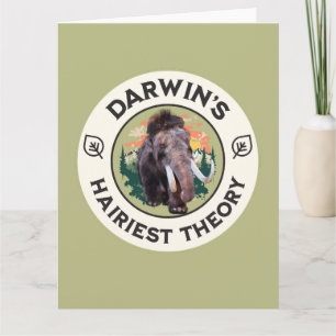 Tarjeta La teoría más peluda de Darwin Mamut lanudo