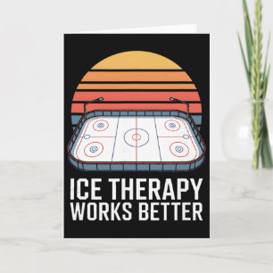 Tarjeta La terapia de hielo funciona mejor pista de hockey