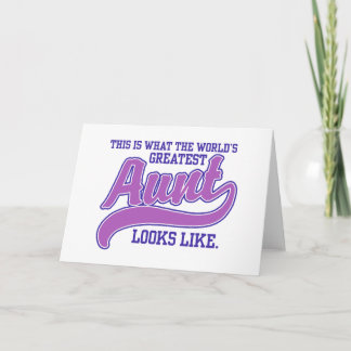 Tarjeta La tía más grande del mundo