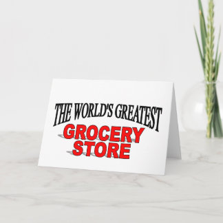 Tarjeta La tienda de comestibles más grande del mundo
