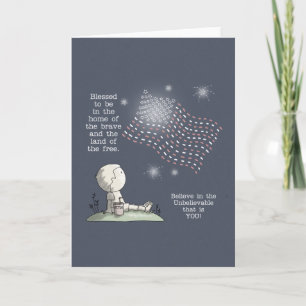 Tarjeta La tierra de los libres