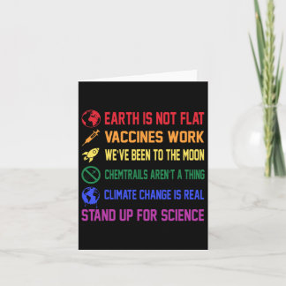 Tarjeta La Tierra No Es Plana Las Vacunas Funcionan Cambio
