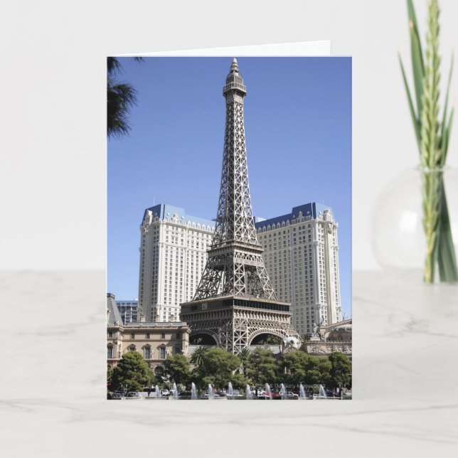 Tarjeta La tira, París Las Vegas, hotel de lujo (Anverso)
