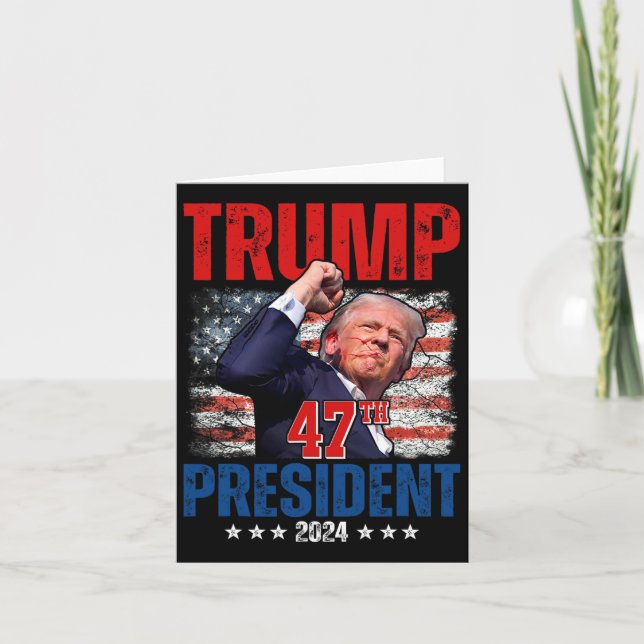 Tarjeta La toma de mando de Donald Trump (Anverso)