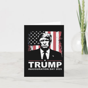 Tarjeta La toma de mando del presidente Donald Trump 2025
