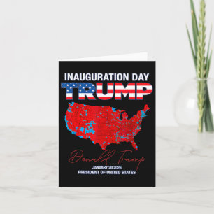 Tarjeta La toma de mando del presidente Donald Trump en 20
