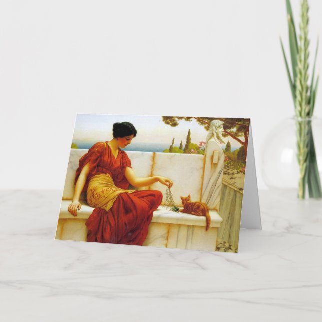 Tarjeta La tomadura de pelo de Godward (Anverso)