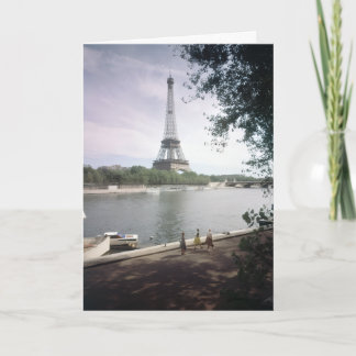 Tarjeta La Torre Eiffel. París, hacia 1960.