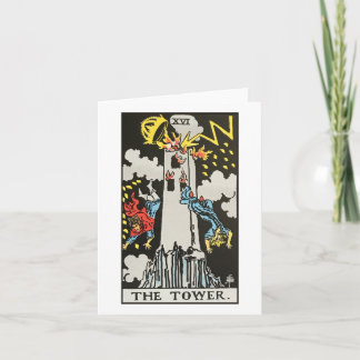 Tarjeta La torre - El piloto Waite Smith tarot