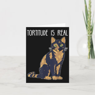 Tarjeta La Tortitud Es Real Gato Tortie De Concha De Tortu