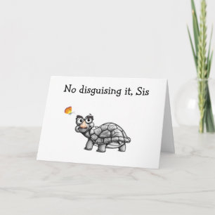 TARJETA LA TORTUGA NO LO DISGUSTA PARA EL CUMPLEAÑOS DE LA