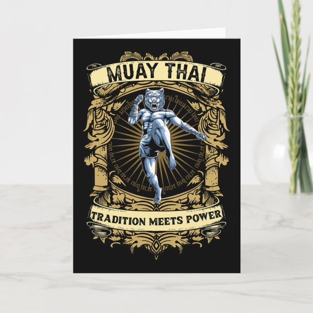 Tarjeta La tradición se une al poder - Kickboxing y Muay T (Anverso)