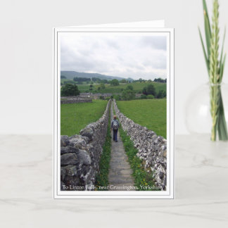 Tarjeta La trayectoria a Linton cae, cerca de Grassington
