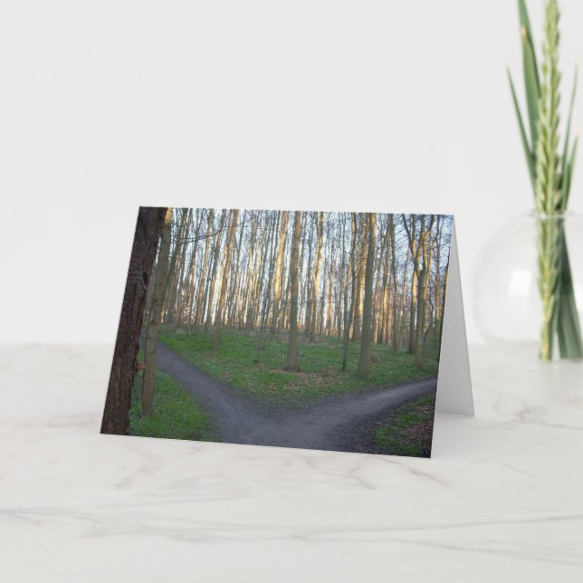 Tarjeta La trayectoria diverge - las opciones (Anverso)