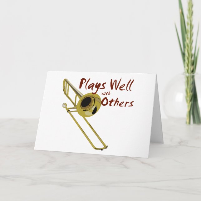 Tarjeta La trombona juega bien (Anverso)