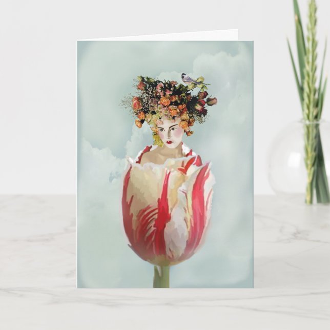Tarjeta La Tulipe Feliz Cumpleaños (Anverso)