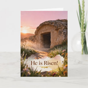 Tarjeta La tumba vacía de Pascua