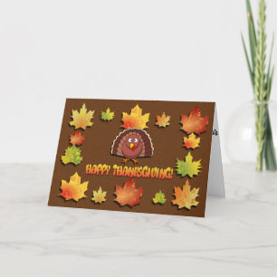 Tarjeta La Turquía silenciosa en el día de Acción de Graci