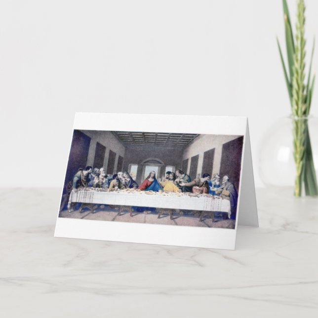Tarjeta La última cena (Anverso)