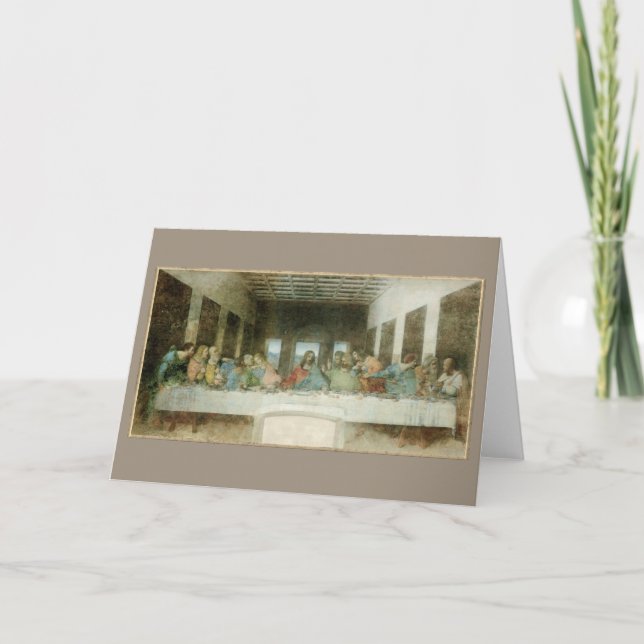 Tarjeta La última cena (Anverso)