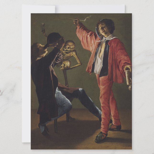 Tarjeta La última gota de cerveza antes de que termine el  (Anverso)