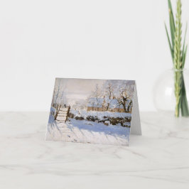 Tarjeta La Urraca (Escena Invernal) (por Claude Monet)