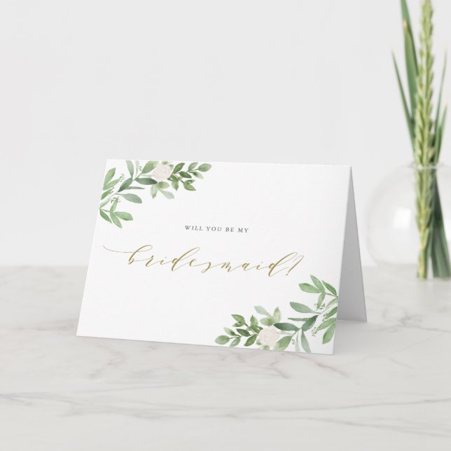 Tarjeta La vegetación acuática será mi dama de honor (Anverso)