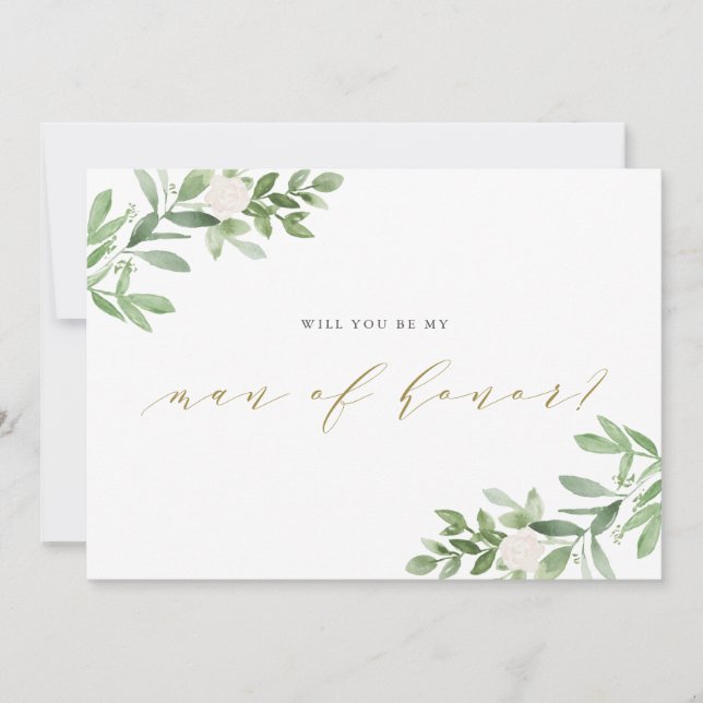 Tarjeta La vegetación acuática será mi hombre de honor (Anverso)