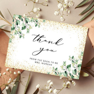 Tarjeta La vegetación deja ducha de oro de novias gracias