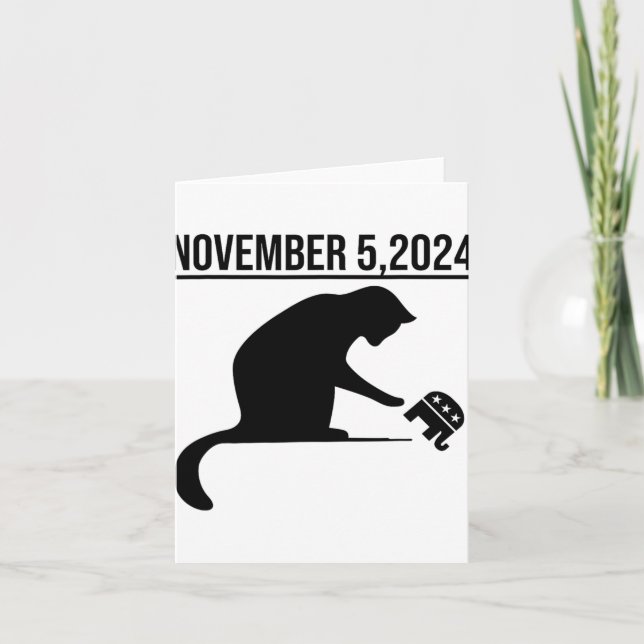 Tarjeta La venganza de las damas del gato Gatos Kamala nov (Anverso)