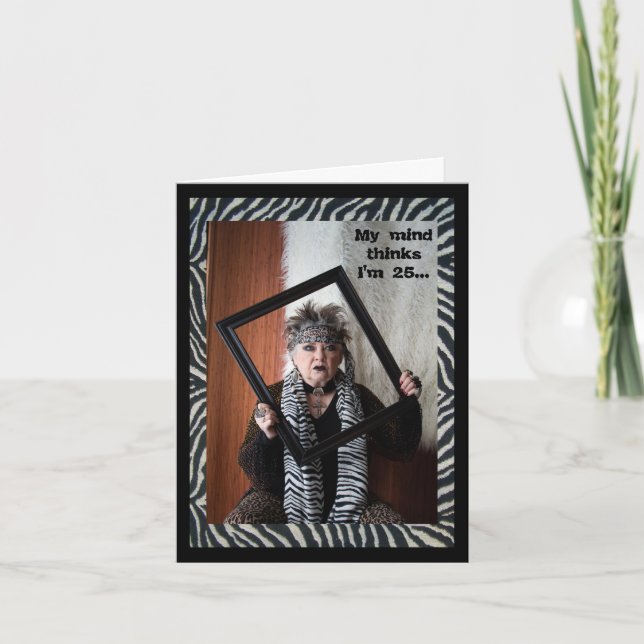 Tarjeta La verdad humorística del cuerpo contra la mente (Anverso)