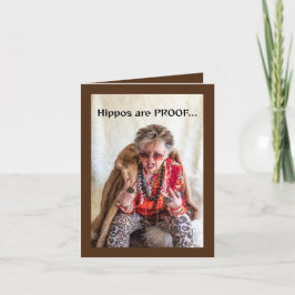 Tarjeta La verdad sobre los hipopótamos y ganar peso Card