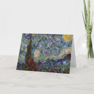 Tarjeta La víbora Bella Artes estrellada de la noche de lo