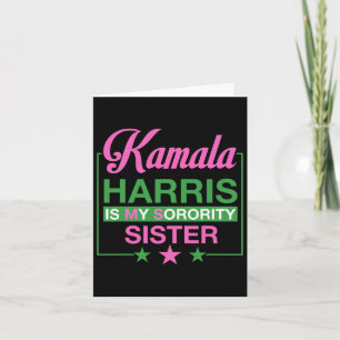 Tarjeta La vicepresidenta Kamala Harris es mi hermana herm
