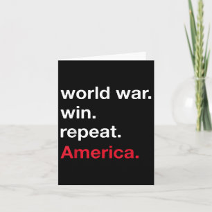 Tarjeta La victoria de la guerra mundial repite el defenso