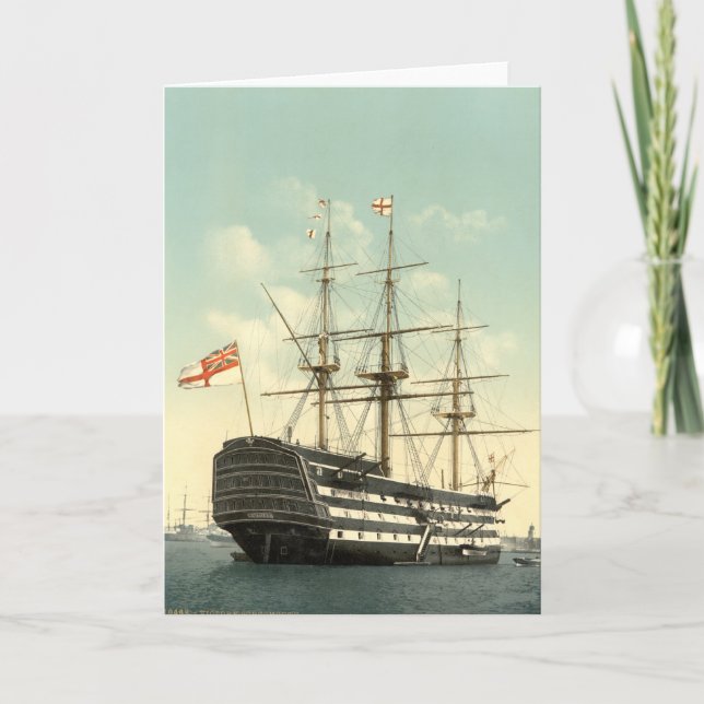 Tarjeta La victoria de Nelson en el HMS (Anverso)