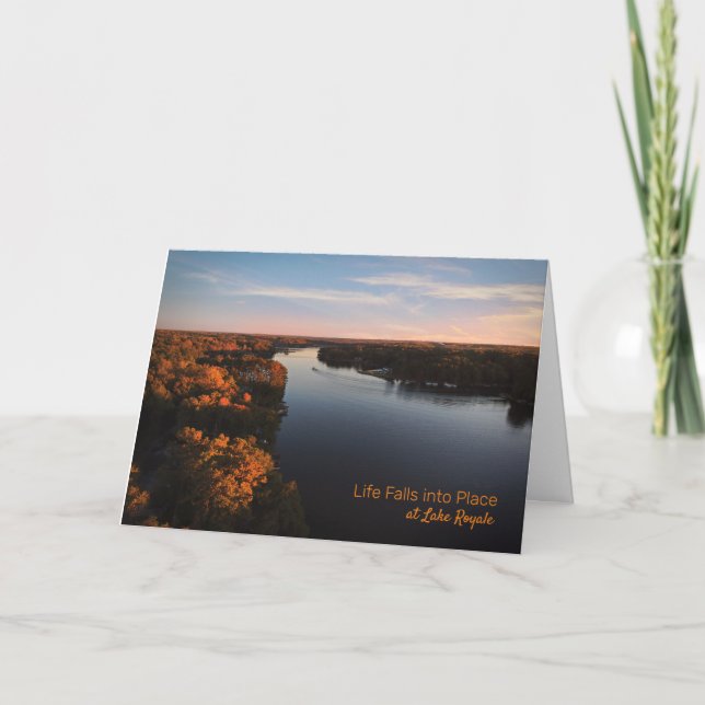 Tarjeta La vida cae en su lugar (Anverso)